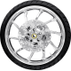 Coastal Moto Hurricane Front Wheel - Chrome (21") | Rotors (11.8") | Dunlop Tire (130/60B21) - 0335-0017  PKG-HUR213CH-ABST